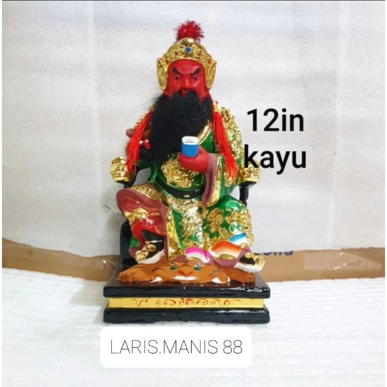 patung dewa kwankong kwan kong kwan kung kwanthekong kayu
