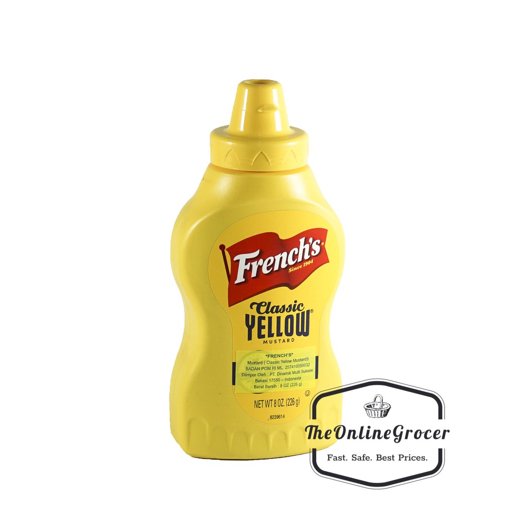 

French's Classic Yellow Mustard Sauce - Saus Mustard 226gr