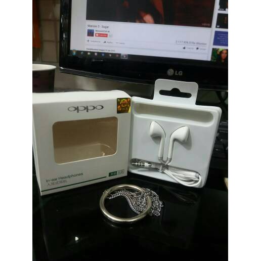 Headset Oppo Original 100% / Handsfree OPPO Original / Stereo