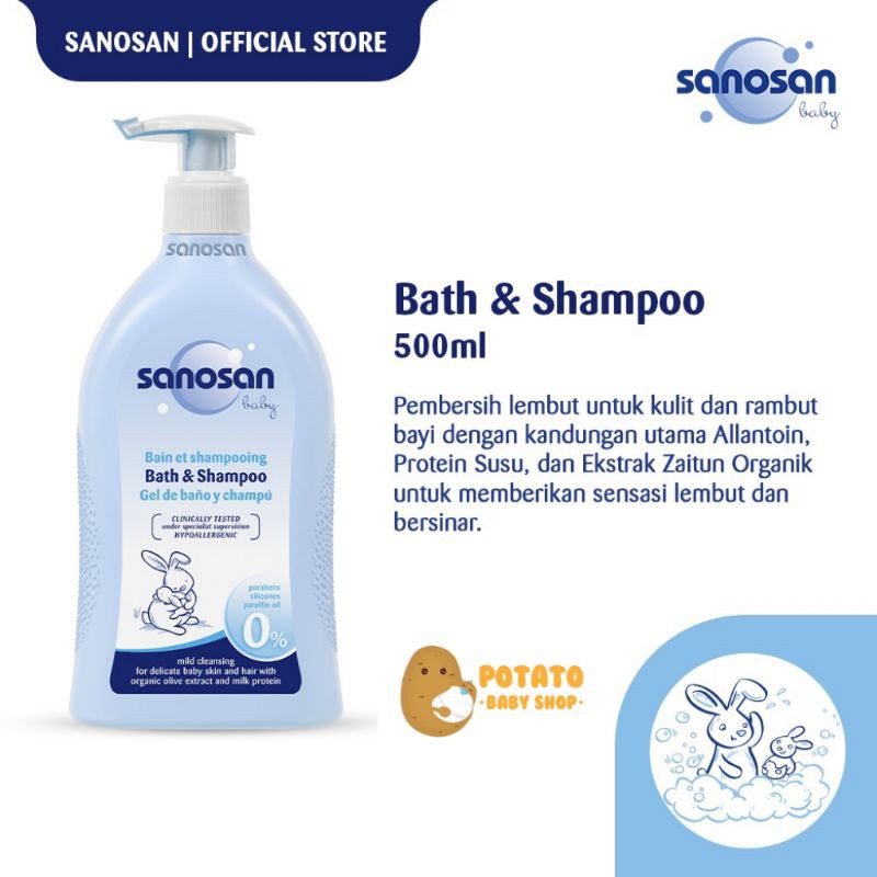 Sanosan Bath &amp; Shampoo 500ml