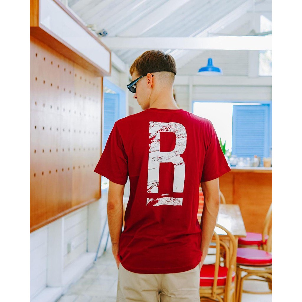 Best Seller - Roughneck T403 Maroon Scratch Tshirt / Kaos Roughneck 1991 / Baju Roughneck