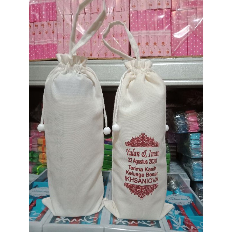 

Tas Blacu ukuran tumbler bisa custom ukuran