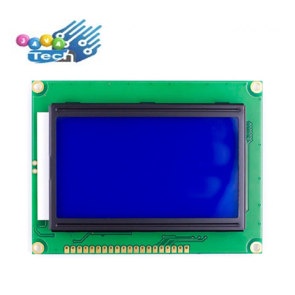 Graphic LCD 128x64 Module White on Blue LCD Grafik 12864