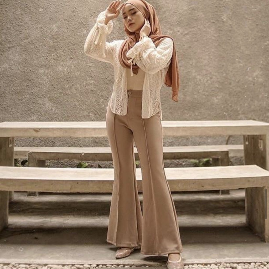 CUCI GUDANG!! (LIST DEPAN) BELL BUTTOM SCUBA/ CUTBRAY PANTS SCUBA/ CELANA PALAZO/ FLARE PANTS WIDE LEG SCUBA PANTS