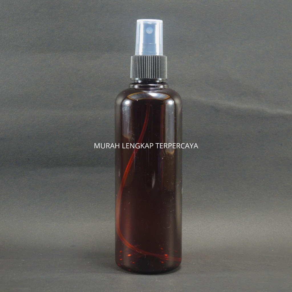 BOTOL SPRAY 250 ML COKLAT AMBER SPRAY HITAM