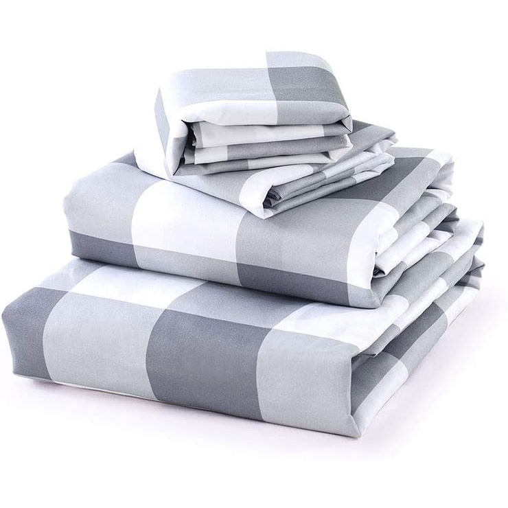 Sprei Kotak Abu Gingham by Romantic katun jepang aesthetic korea aetetic