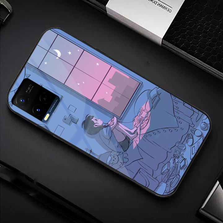 [G2] Softcase Kaca Vivo Y21 Y21S  - Softcase Mirror - Softcase Kaca - Softcase Glass Vivo Y21 Y21S -