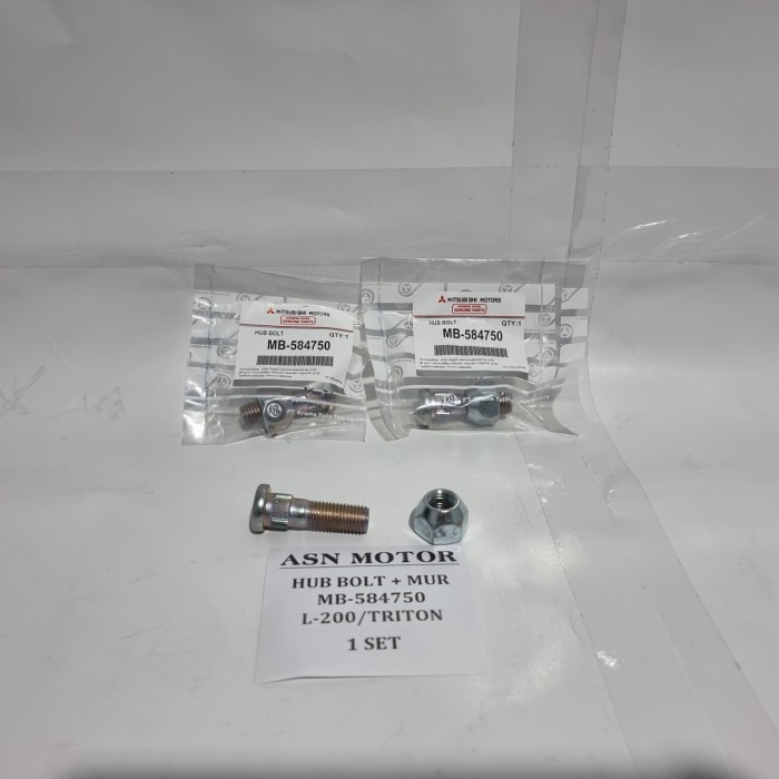 HUB BOLT + NUT BAUT RODA +, MUR BUAT MOBIL TRITON / L200