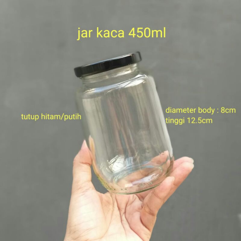 jar kaca 450ml wish in jar dengan led free dus bubble