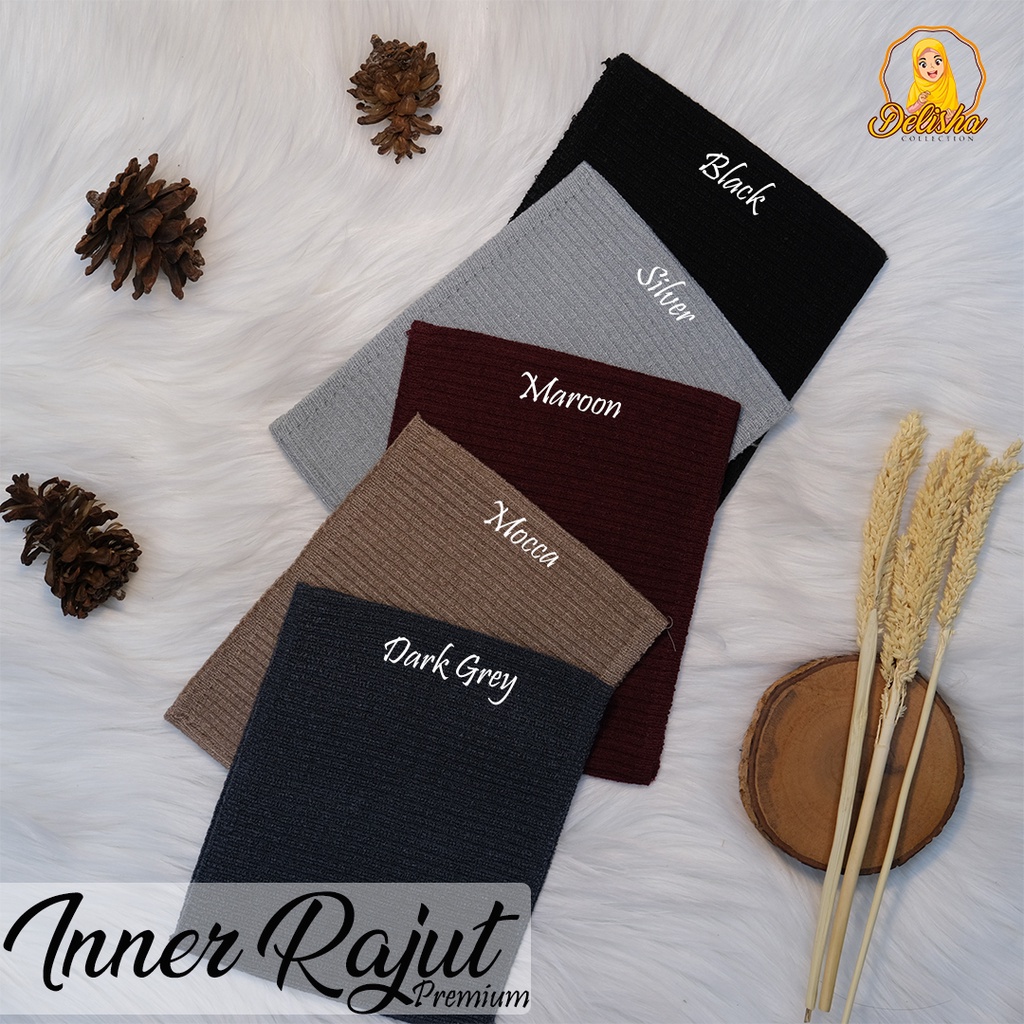 Ciput Rajut Premium Knit Bandana (Anti Pusing) / Inner Rajut Polos Premium