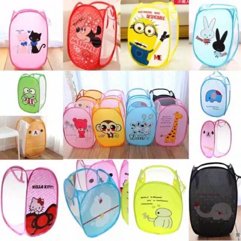 Keranjang laundry keranjang baju kotor motif