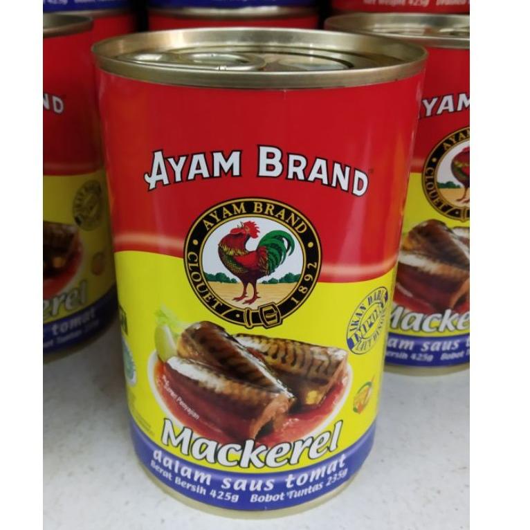 

Model baru Ayam Brand Mackerel Saus Tomat 425g 59