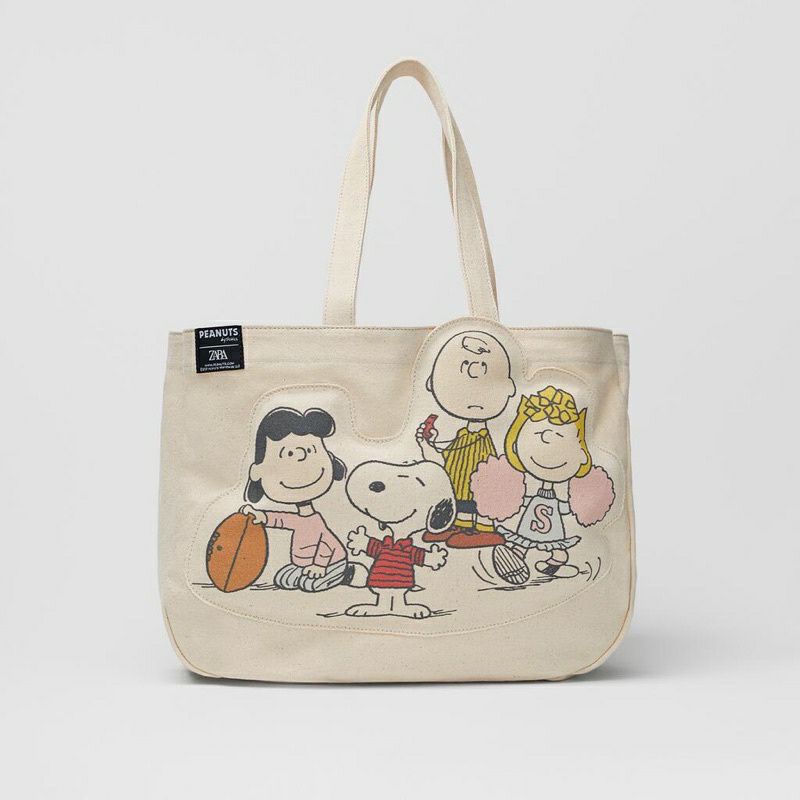 TAS WANITA / TAS IMPORT ZR PEANUTS SNOOPY / TAS ZARA / TOTEBAG