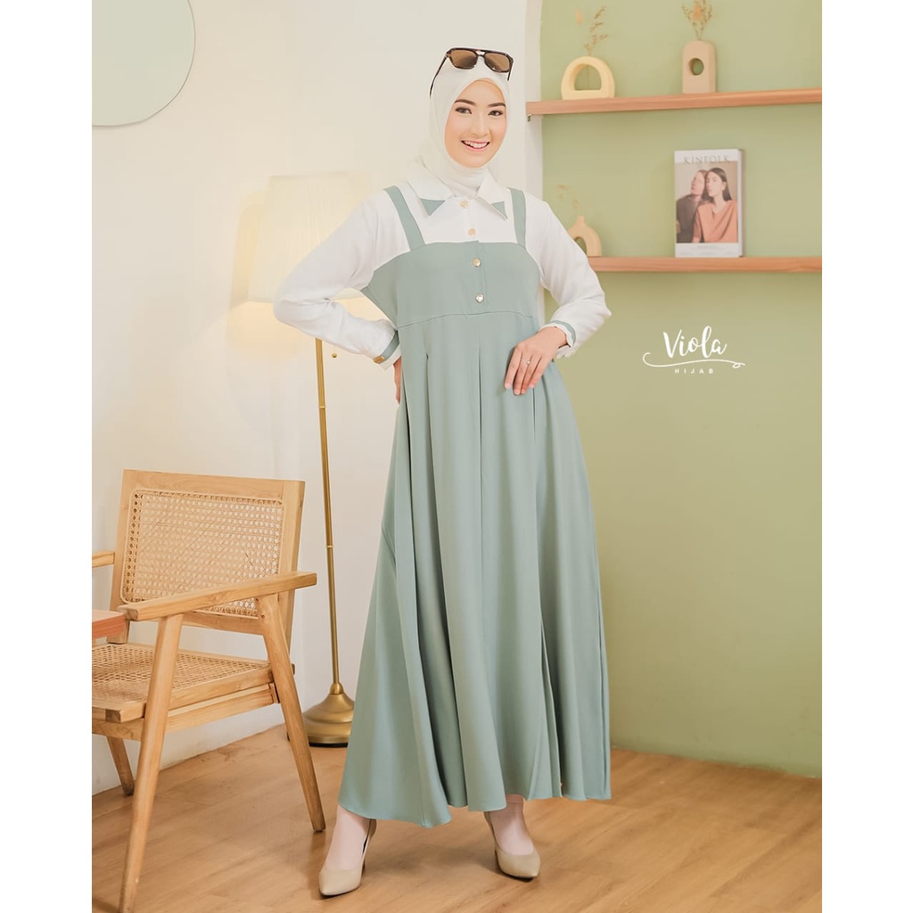 ALISHA DRESS ORY BY VIOLA HIJAB ( Free Hijab Bergo )