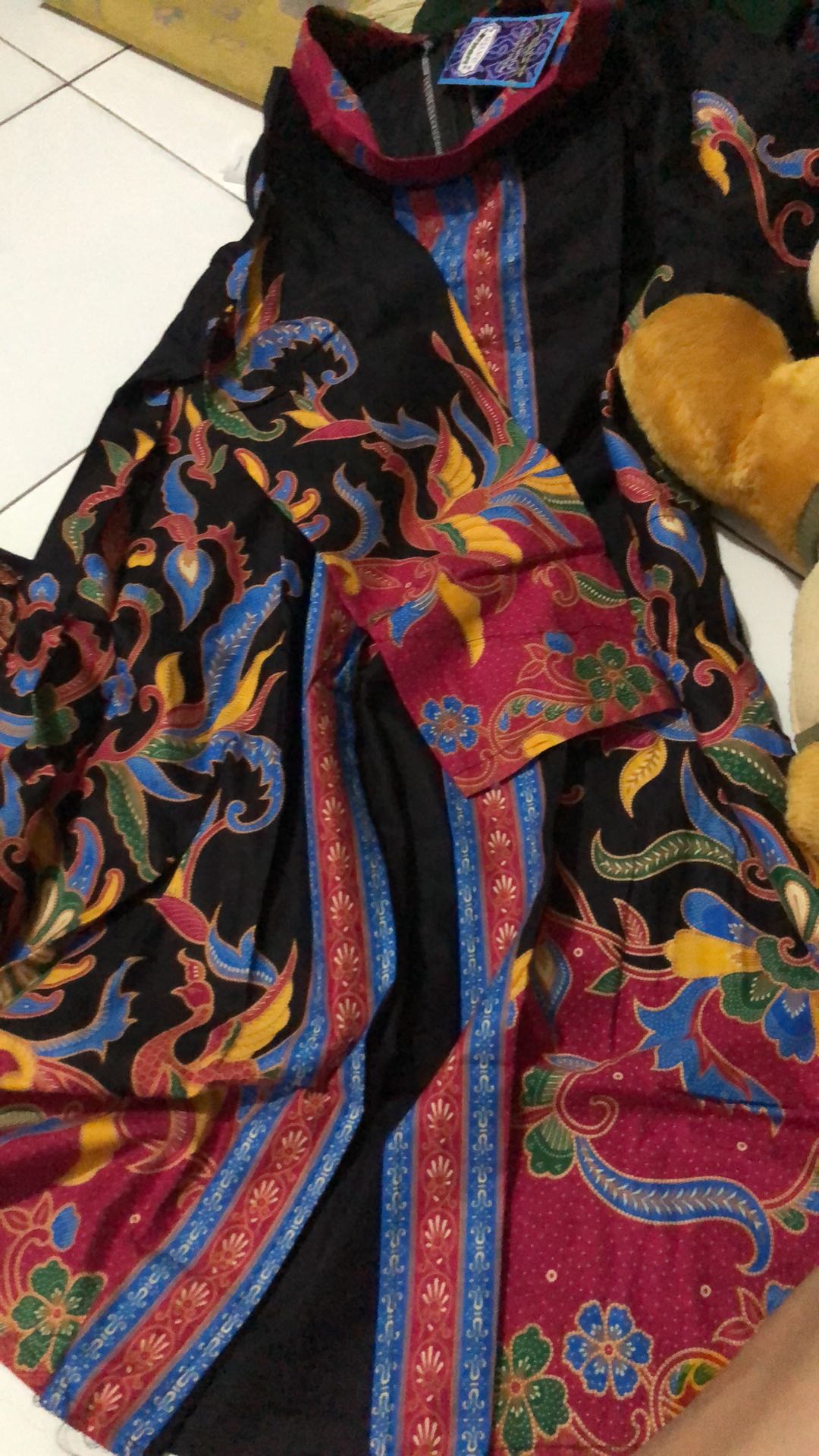 Grosir Terlaris Genes Jelita Tunic Navbor Yelbor Whitbor Creambor Tunik Batik Modern Hrb152