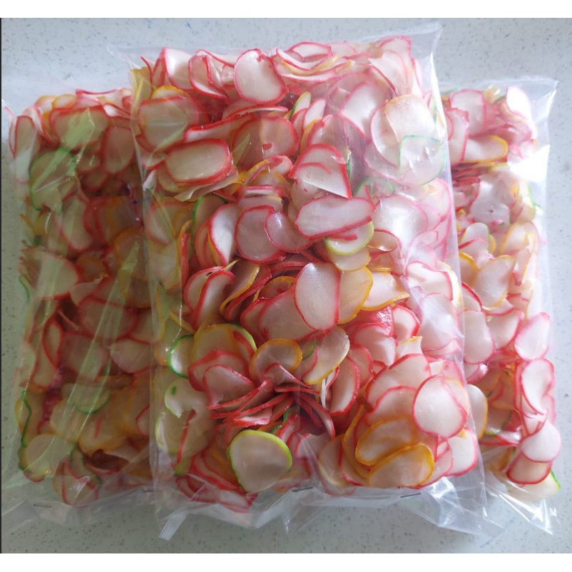 

KERUPUK BAWANG MENTAH WARNA WARNI KEMASAN 250gr/KERUPUK SEBLAK