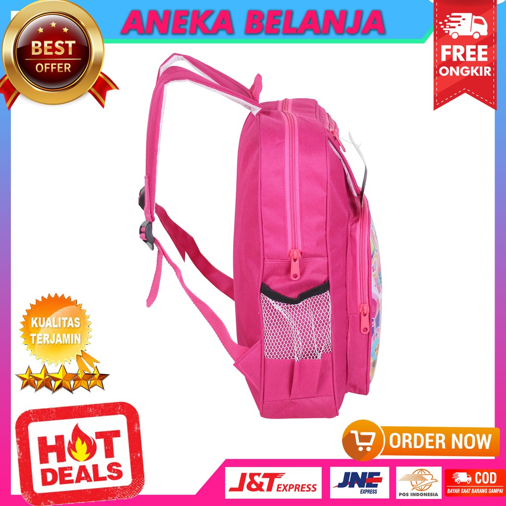 Backpack Sekolah Khusus Anak Perempuan Gambar Kartun Hello Kitty Pink Lucu Tas TK PAUD Casual Trendy