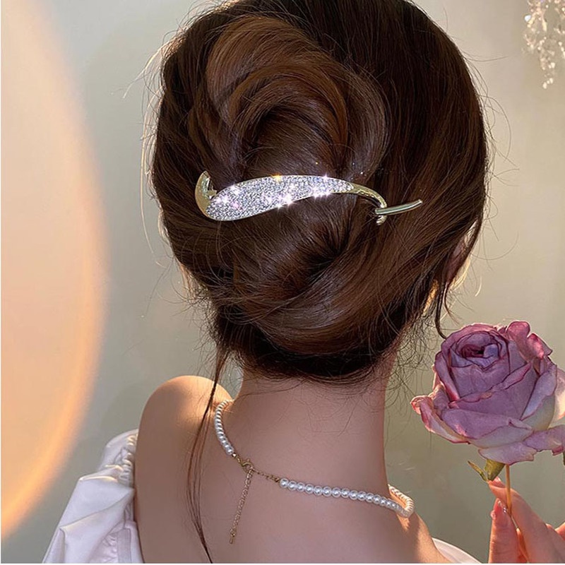 Jepit Rambut Bentuk Geometris Bahan Logam Gaya Korea Untuk Wanita