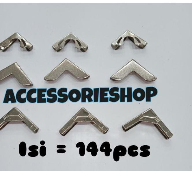 

Laris 7H0MY siku kupu² garis polos nikel/siku yasin/sudut buku/siku agenda-1gross 65