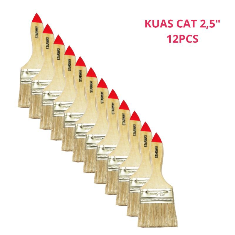 

grosir|kuas cat 2,5"(12pcs)