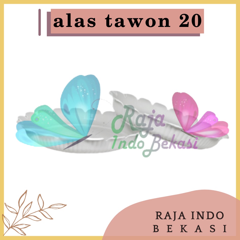 Tatakan Pot Gbl20 / Tray20 / Eco20 Tawon Putih 24 21 Alas Pot Gentong 24 21 20 Cm Putih Pot Pirus