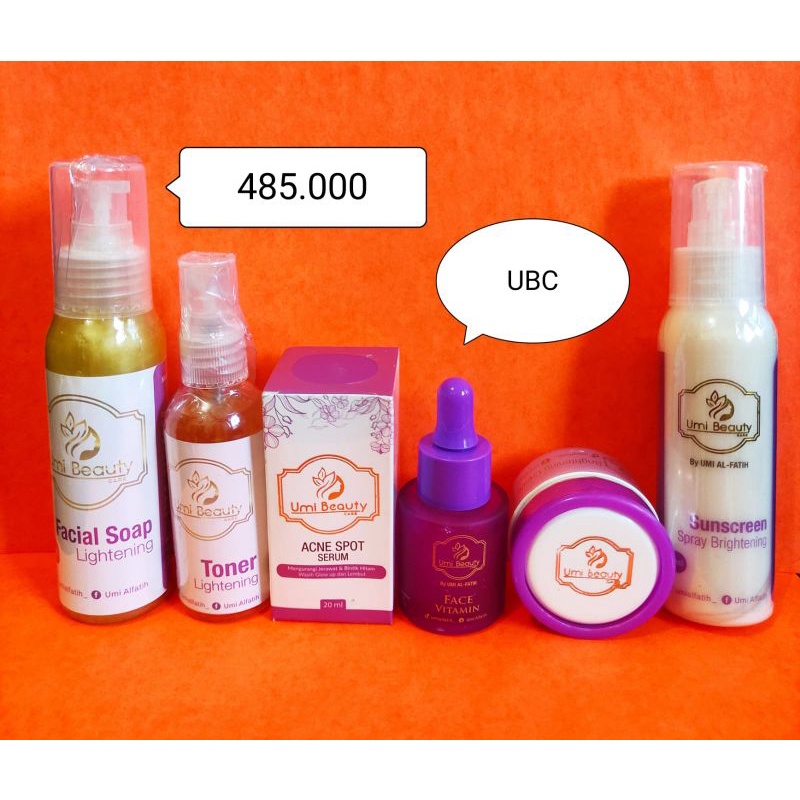 Bisa COD Paket Express UBC BPOM RI by umi beauty care umi alfatih set lengkap glowing Ekspres facial