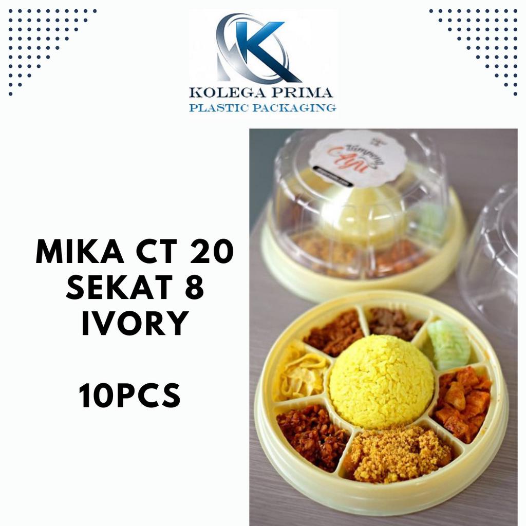 MIKA TUMPENG SEKAT IVORY/ CT 20 SEKAT WARNA IVORY/ MIKA TUMPENG MURAH ISI 10PCS