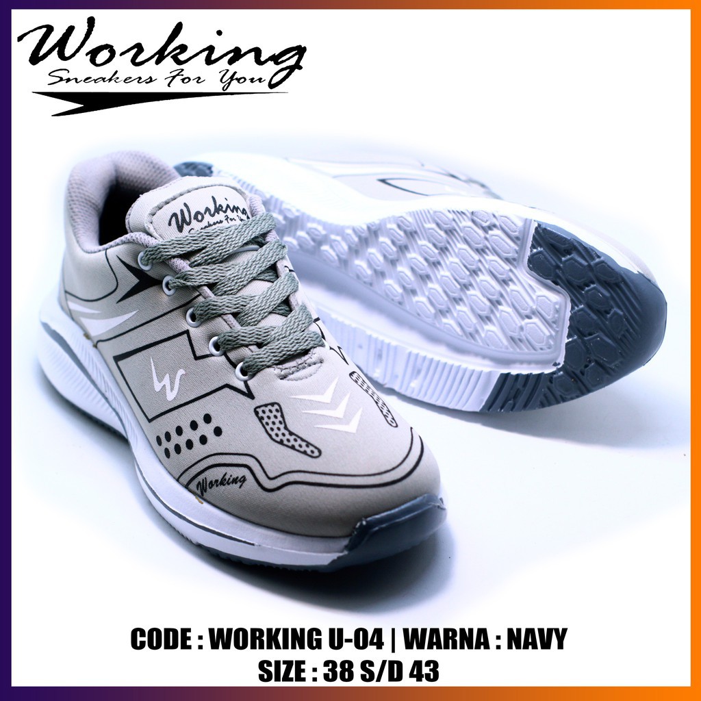 Working Sneakers For You Sepatu Running U-04