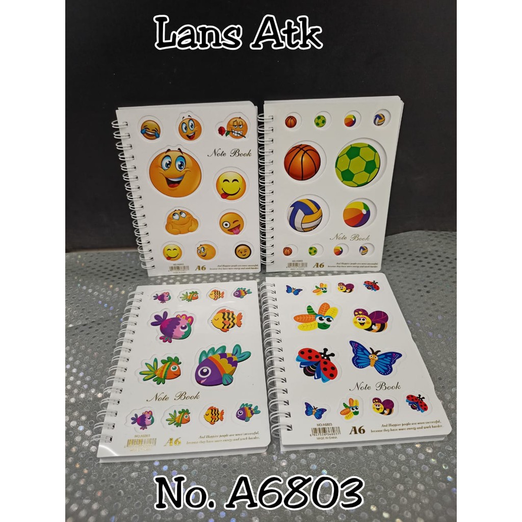 Notebook Spiral A6803 / Buku Catatan Spiral / Buku Spiral A6 (6803) buku catatan