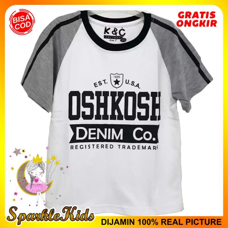 SparkleKids Baju Anak / Kaos Anak Laki-Laki Motif Osh Kimono White 1-10 Tahun