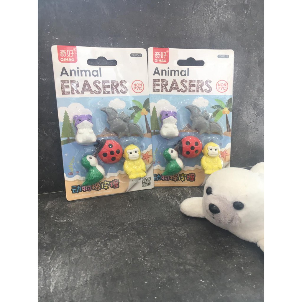 

Penghapus / Stip / Setip / Eraser Set QIHAO Animal