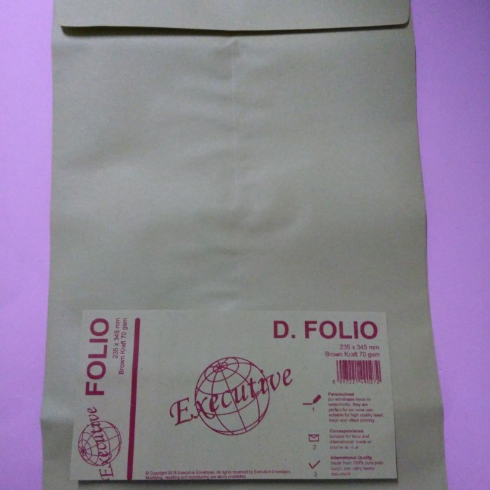 

Cuci Gudang Amplop Coklat Executive Folio Diskon