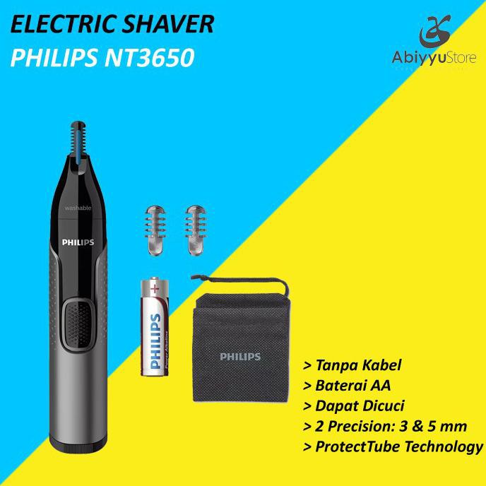 Electric Shaver Philips Nt3650 - Alat Cukur Pencukur Bulu Hidung Alis Terbaru