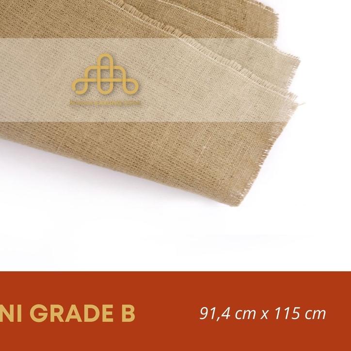 

۞ Kain Goni Hessian P 50cm x L 115cm - Bahan Goni Supercraft - Kain Karung Goni Baru Lemas ➱