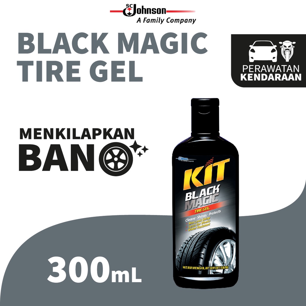 KIT Black Magic Tire Gel Semir Ban - 300mL Wet Look