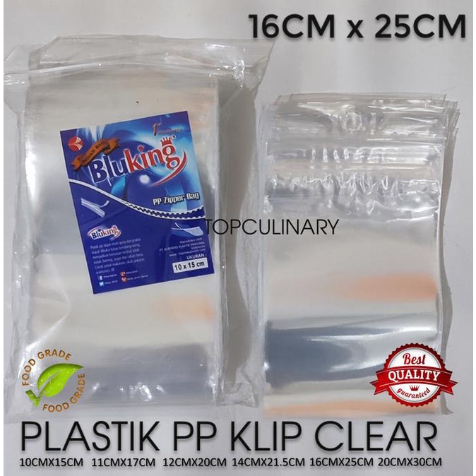PLASTIK PP KLIP BENING TEBAL 16X25 BLUKING