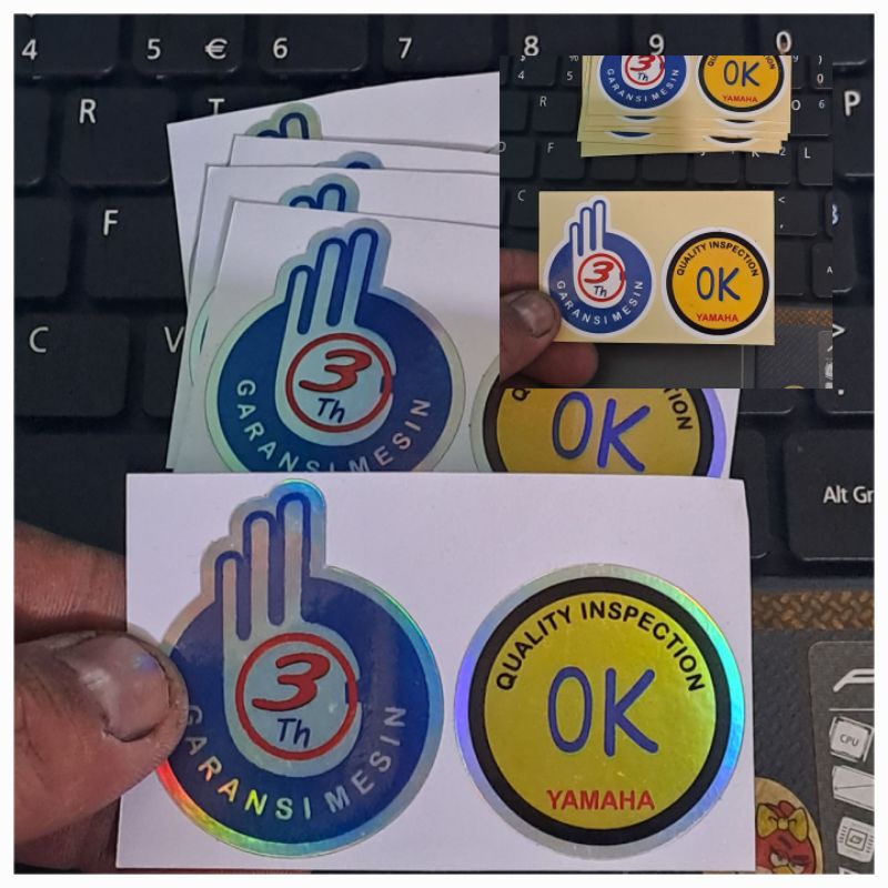 

STICKER YAMAHA 3TH OK GARANSI PRINTCUT