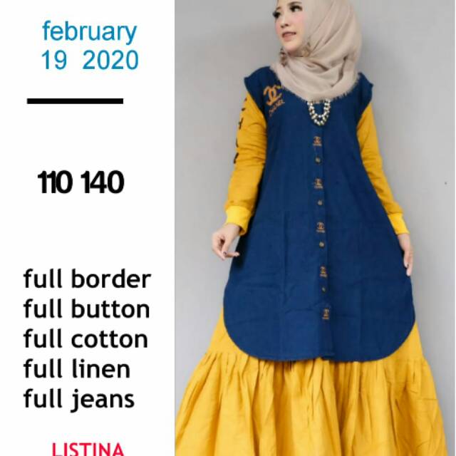 SET CARDI》LD110-PB140/TOP SELLER SET CARDI DRESS LINEN CARDI MEODE
