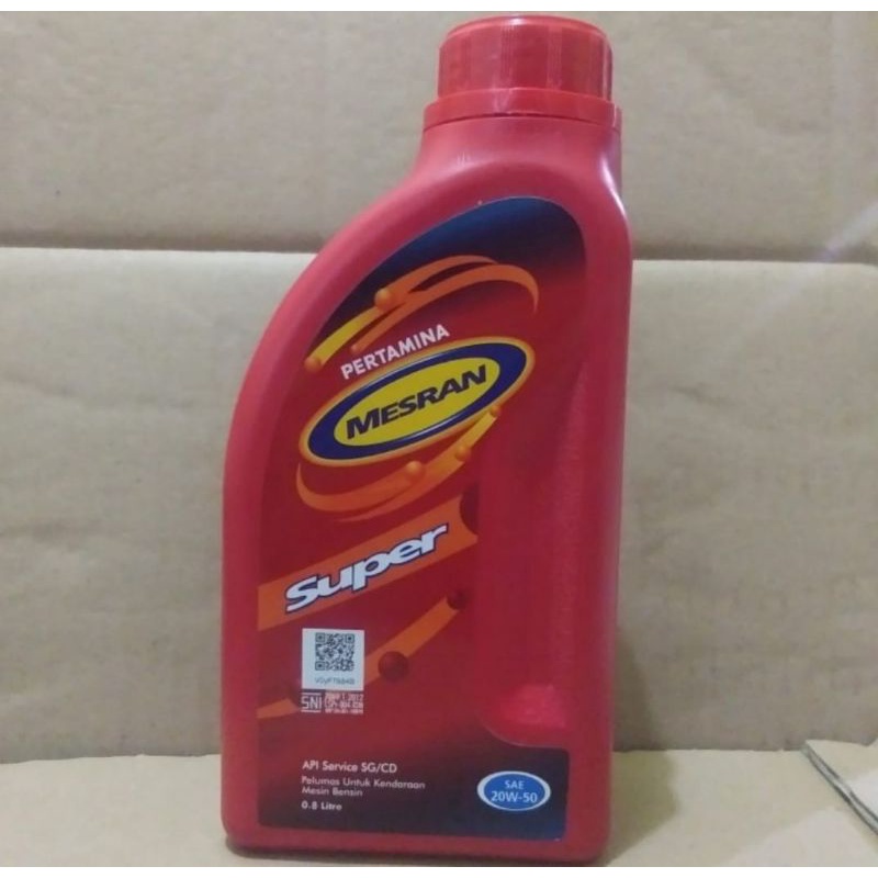 Jual OLI Mesran 4T 20W-50 800ml / 1Liter | Shopee Indonesia