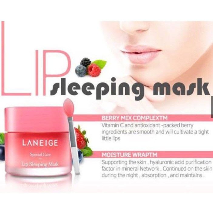 [PROMO SPESIAL] Laneige Lip Sleeping Mask 3g Masker Bibir Pink 100% ORIGINAL KOREA TERMURAH