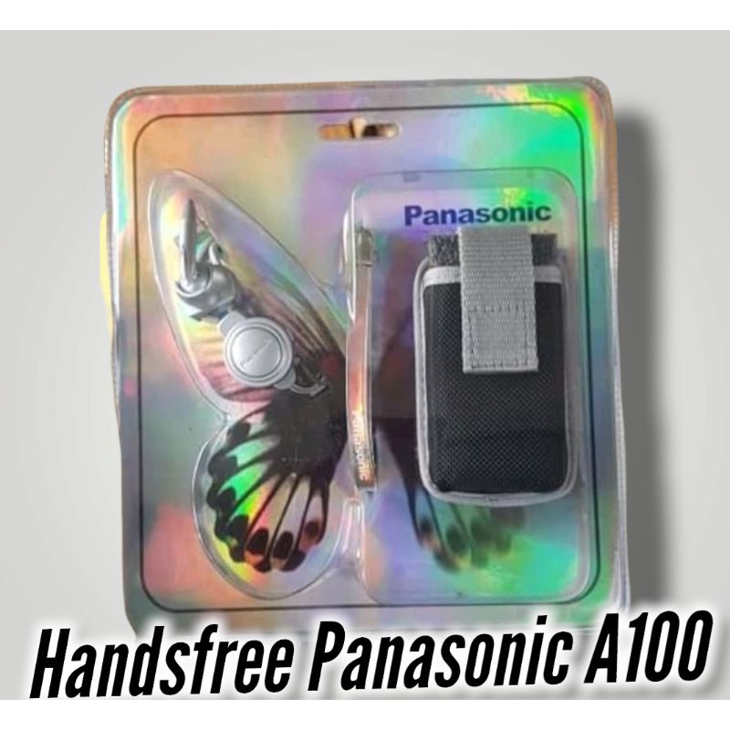 Handsfree panasonic A100 + dompet handsfree + ring