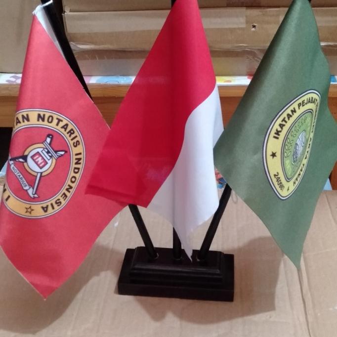Bendera Meja Notaris satu set / Bendera INI ,Indonesia,IPPAT