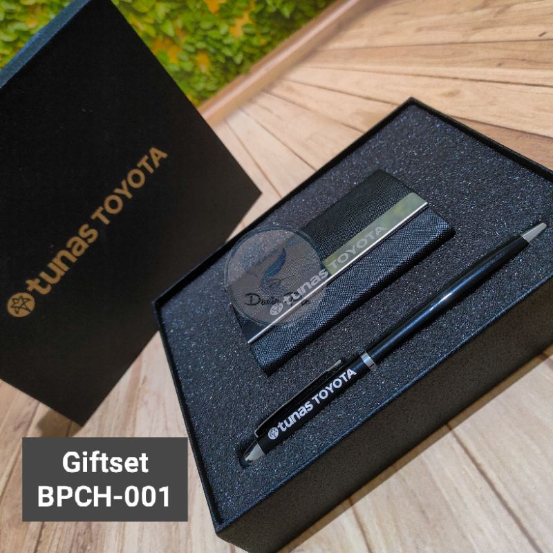 

rtc Giftset Custom Profesional Pen + Card Holder, Hampers Eksklusif, Hadiah Eksekutif, Seminar Kit