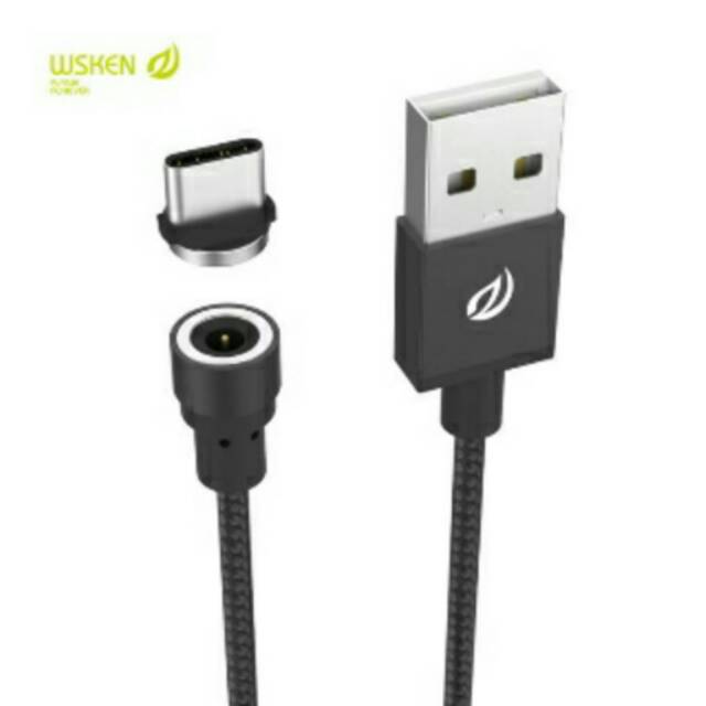 kabel data magnetic wsken round usb type c.