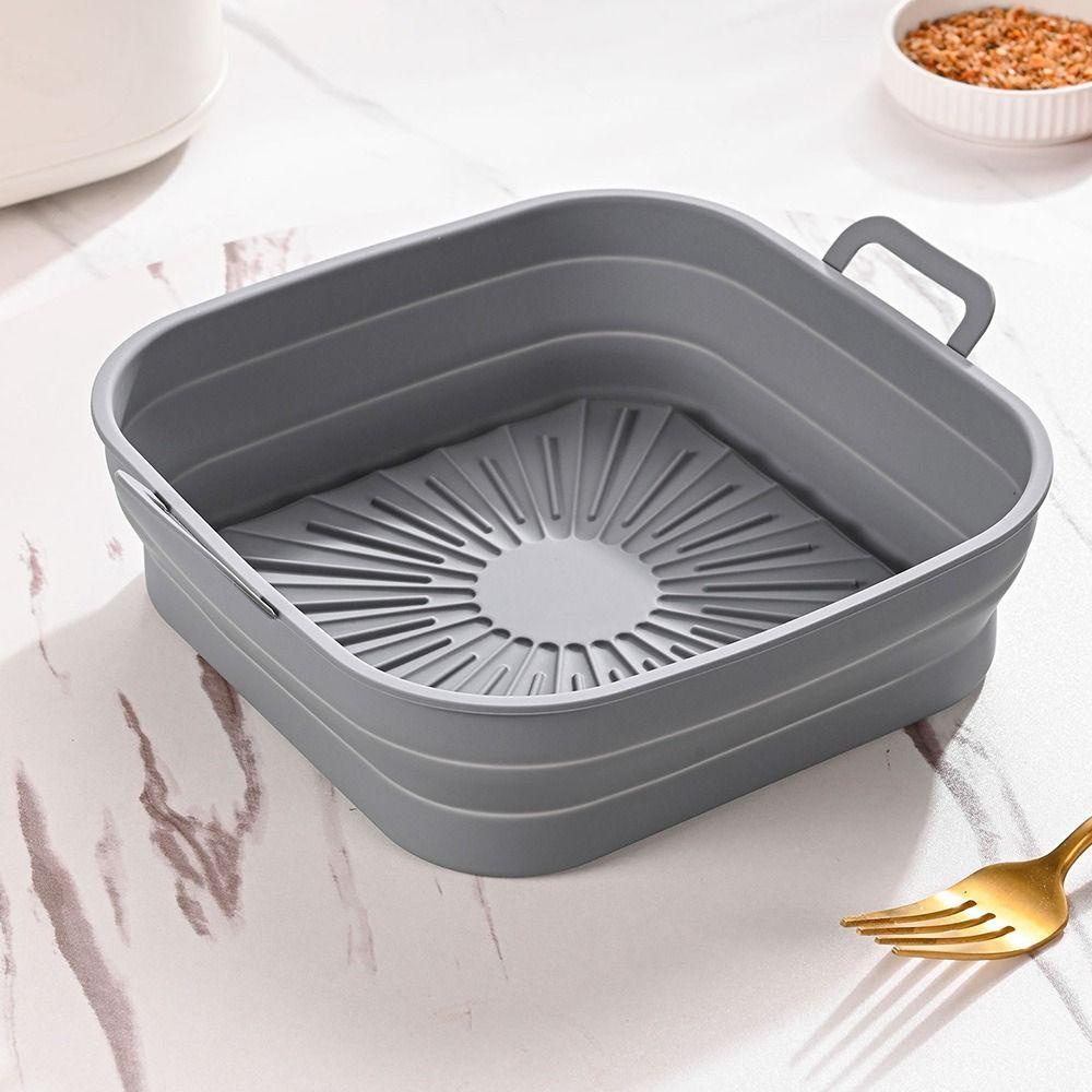 Top Square Silicone Pot Replacement Cooking AirFryer Aksesoris Baking Basket