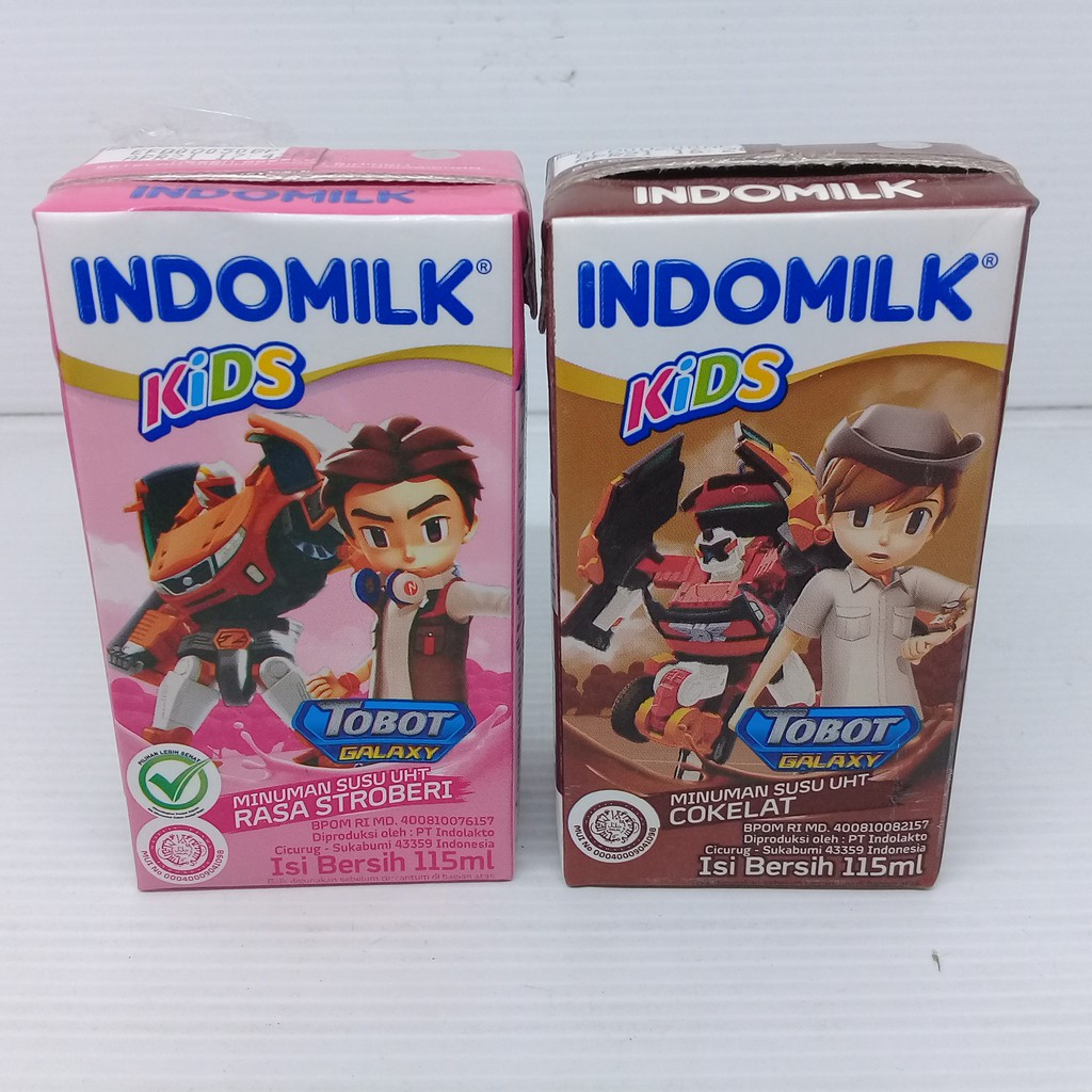 

Indomilk Kids Kotak 115 ml Minuman Susu UHT Cokelat / Stroberi