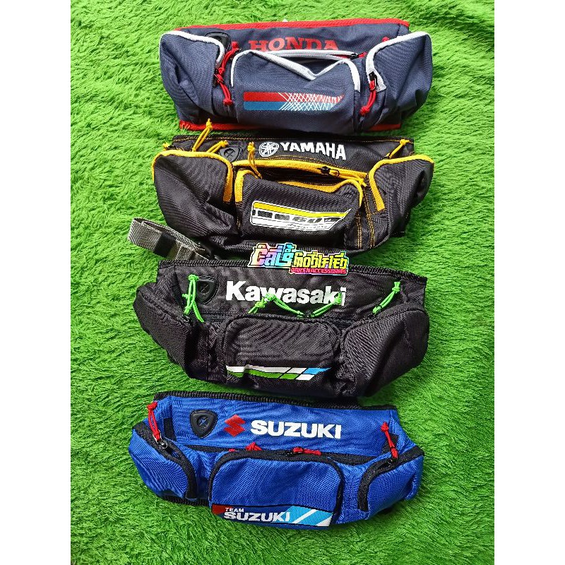 TAS SLEMPANG WAISTBAG OPTION MERCH HONDA YAMAHA KAWASAKI SUZUKI TAS PINGGANG DAN TAS OPTION MERCH