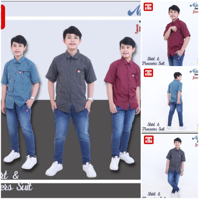 SHIRT & TROUSERS SUIT NATHAN SERIES JUNIOT By PLAYKIDS