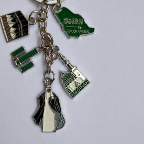 ♕ Souvenir gantungan kunci Mekkah Madinah oleh oleh negara Saudi Arabia ◌