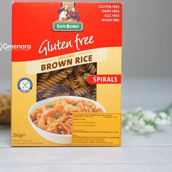 

✯ San Remo Gluten Free ORGANIC BROWN RICE SPIRAL 250gr ❁